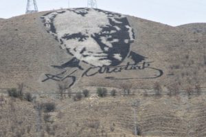 Bu Atat&uuml;rk portresi uzaydan g&ouml;r&uuml;l&uuml;yor