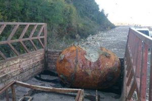250 Kilo ağırlığında denizaltı mayını bulundu