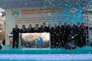 Bakanlar arıtma tesisi temelini attı
