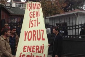 BEDAŞ &ouml;n&uuml;nde eylem