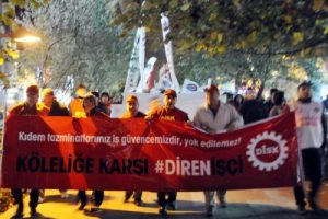 5 bin kişilik 'kıdem tazminatı' protestosu