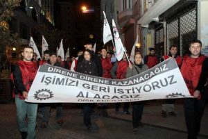 BEDAŞ &ouml;n&uuml;nde eylem