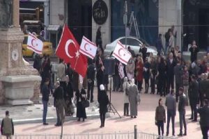 Taksim'de KKTC t&ouml;reni