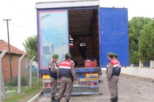 TIR'da 59 Suriyeli ka&ccedil;ak yakalandı