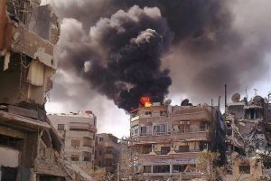 Şam'ın Kara il&ccedil;esi yoğun bombardıman altında