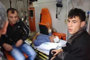 &Ouml;ğrenci servisi kaza yaptı
