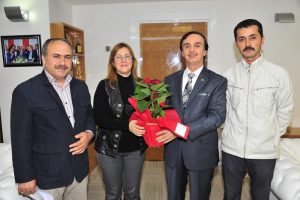 Keskin'e ilk kutlama personelinden