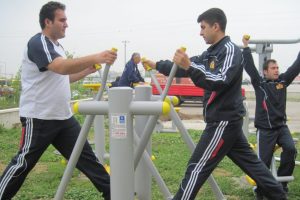 İtfaiyeciler sporla form tutuyor