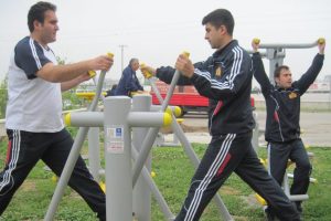 İtfaiyeciler sporla form tutuyor
