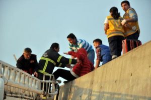 5 metre bayılmasına yetti