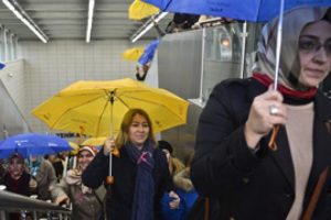 Marmaray'da toplandılar!