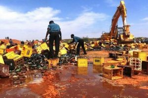 240 bin şişe bira yok edildi