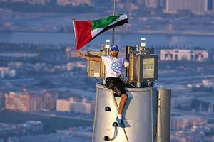 Dubai Prensi Expo'yu 828 metrede kutladı