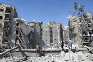 Esad Halep'i varil bombasıyla vurdu