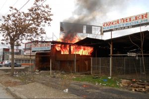 Bursa'da korkutan yangın