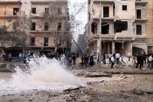 Halep'te "Varil bombalı" saldırı: 12 &ouml;l&uuml;