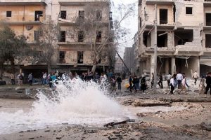 Halep'te "Varil bombalı" saldırı: 26 &ouml;l&uuml;
