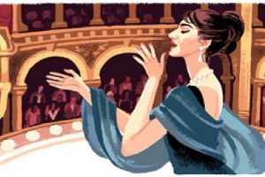 Google'dan Maria Callas doodle'ı