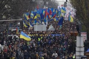 Ukrayna'da AB yanlıları yeniden sokakta