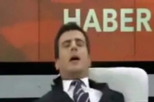 Canlı yayında bayıldı!