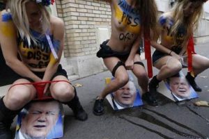 FEMEN'den g&ouml;r&uuml;lmemiş protesto