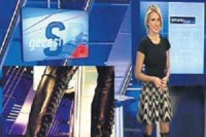 Spor programında giydiği &ccedil;izme olay oldu!