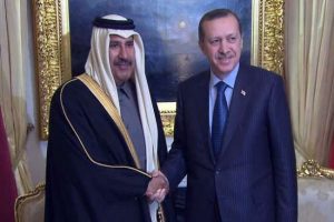 Erdoğan Katar Emiri ile g&ouml;r&uuml;şt&uuml;