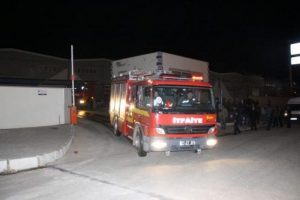 Halı fabrikasında yangın