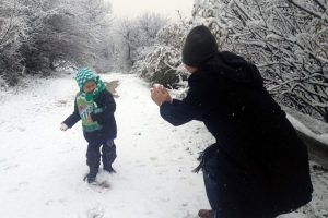 Uludağ'da kar sevinci