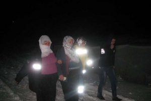Hamile kadın 5 saatte kurtarıldı