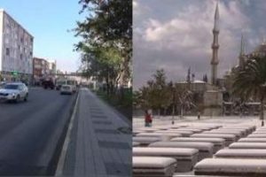 İstanbul'da iki mevsim aynı anda yaşandı