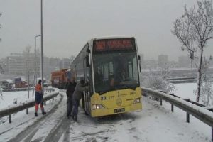 İstanbul'da kar &ccedil;ilesi