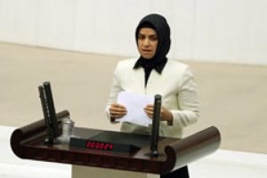 Genel Kurul'da konuşan baş&ouml;rt&uuml;l&uuml; ikinci vekil