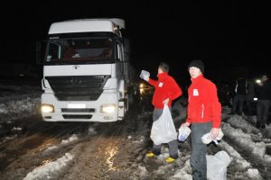 Yolu a&ccedil;mak i&ccedil;in 2 bin asker &ccedil;alıştı