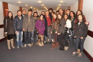 Balbay kendi yazdığı oyunu izledi