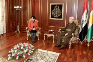 Zana ve Baydemir, Barzani'yi ziyaret etti