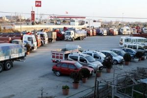 Bursa'da yağ y&uuml;kl&uuml; kamyonu &ccedil;aldılar