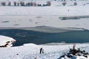 G&ouml;lk&ouml;y Baraj G&ouml;leti buz tuttu