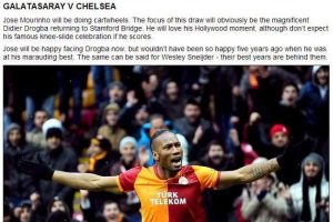 İngiliz basınında G.Saray-Chelsea eşleşmesi