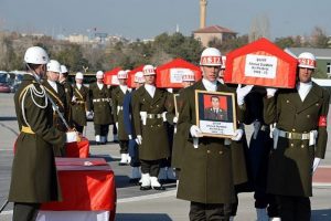 Şehit askerler memleketlerine uğurlandı