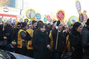 Memurların Halkbank protestosu