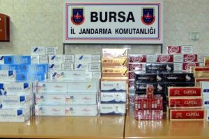 Bursa'da ka&ccedil;ak sigara operasyonu