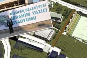 İbrahim Yazıcı Stadyumu hızla y&uuml;kseliyor!