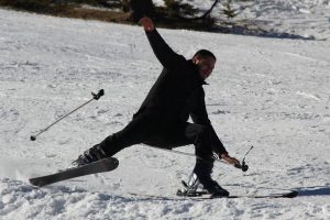 D&uuml;şe kalka kayak keyfi