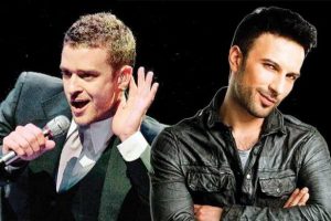 Konserden &ouml;nce Tarkan'la yemek