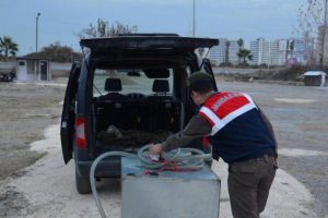 Mazot hırsızları yakalandı