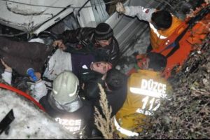 Minib&uuml;s dereye u&ccedil;tu