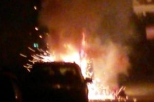 Elektrik trafosundaki patlama korkuttu