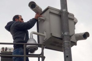 Mobese kameralarına yılbaşı bakımı