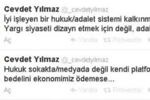 Bakan Yılmaz'dan yargıya g&ouml;nderme